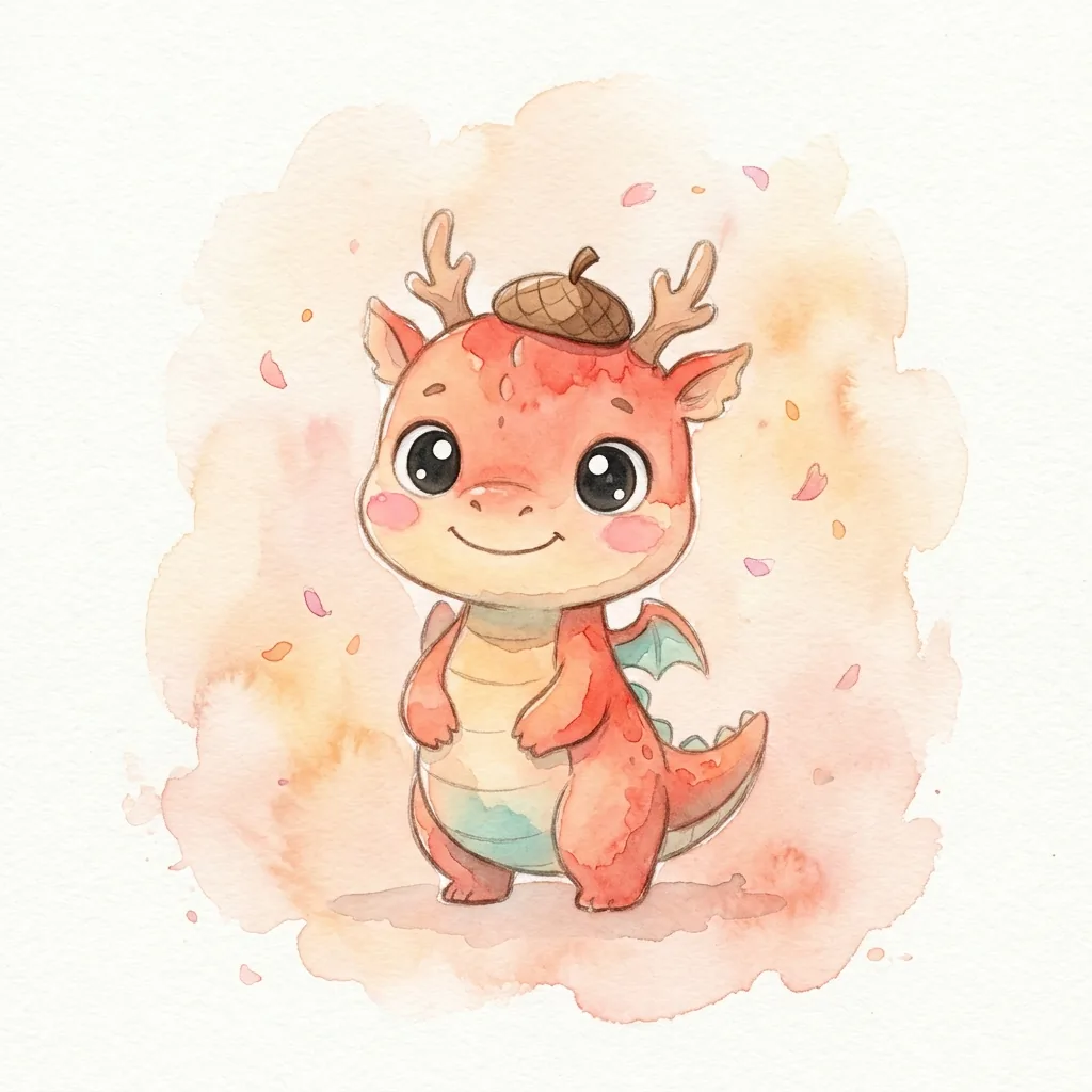 병진일주 붉은 용 일러스트
